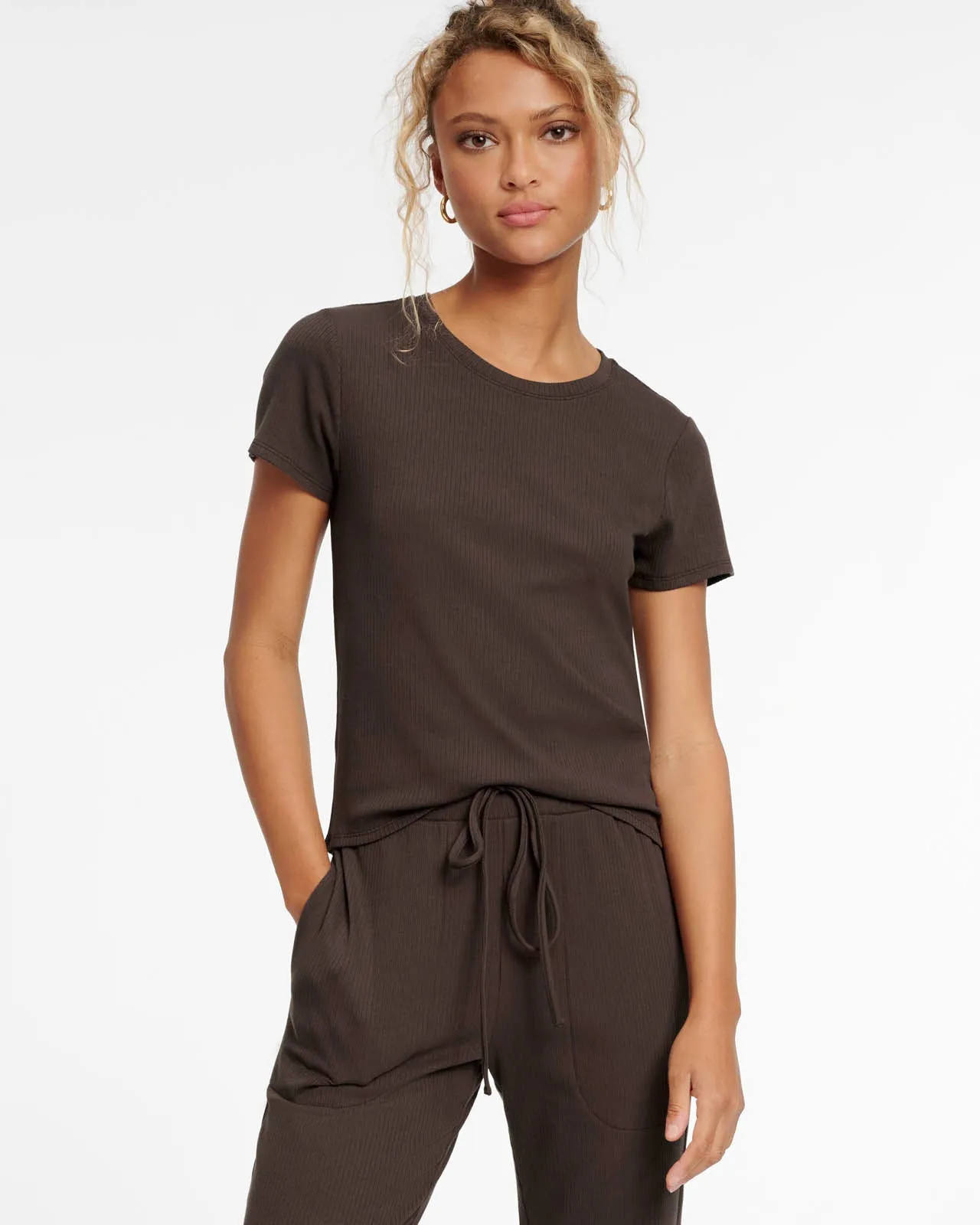 Modal Rib LYR Short Sleeve Tee