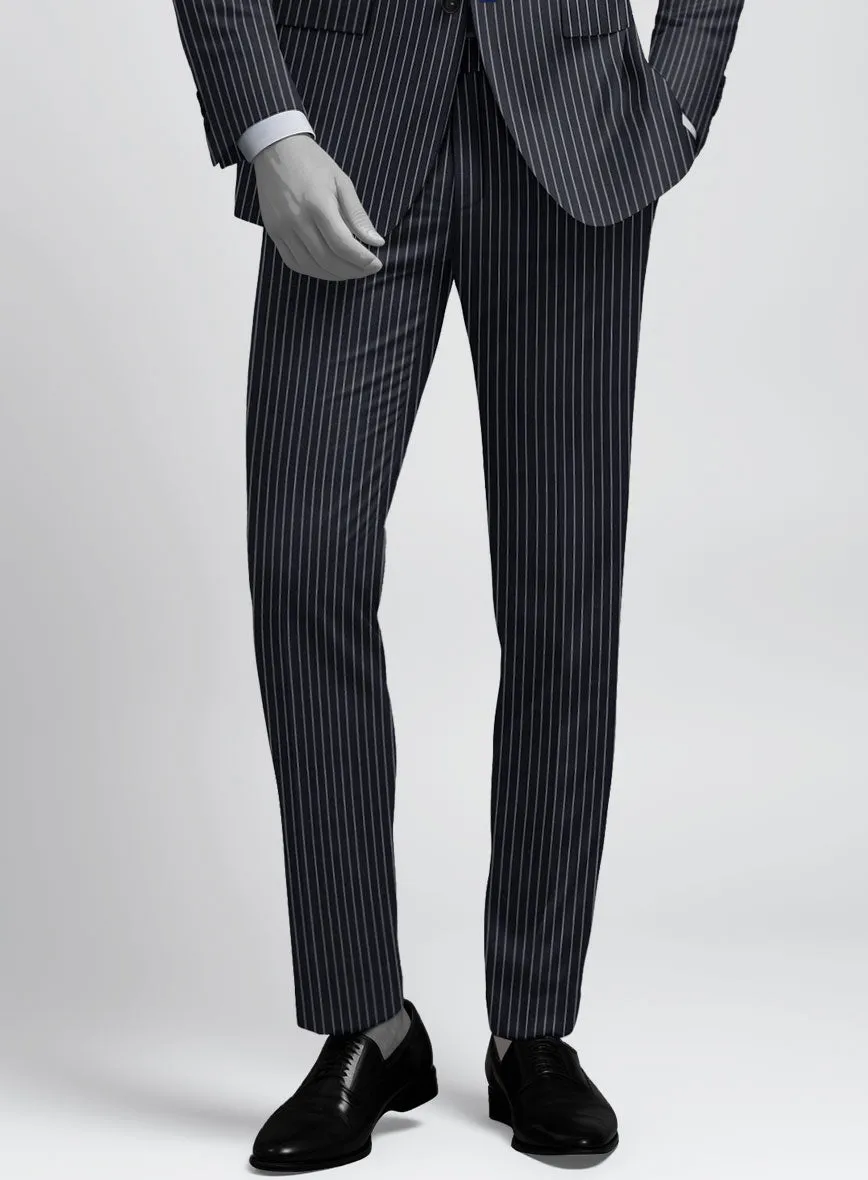 Napolean Isaura Stripe Blue Wool Pants