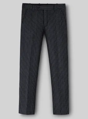 Napolean Isaura Stripe Blue Wool Pants