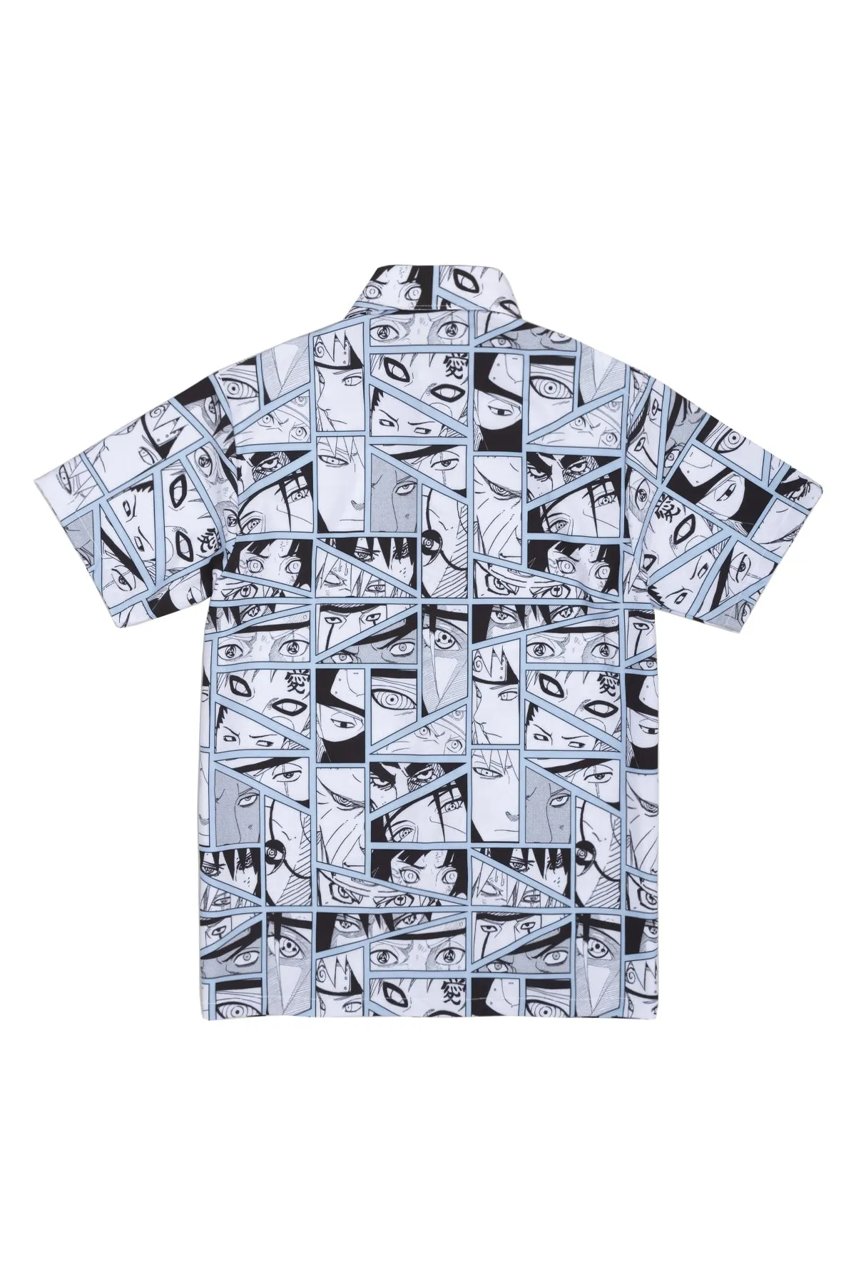 Naruto AOP Button Up Shirt - Light Blue