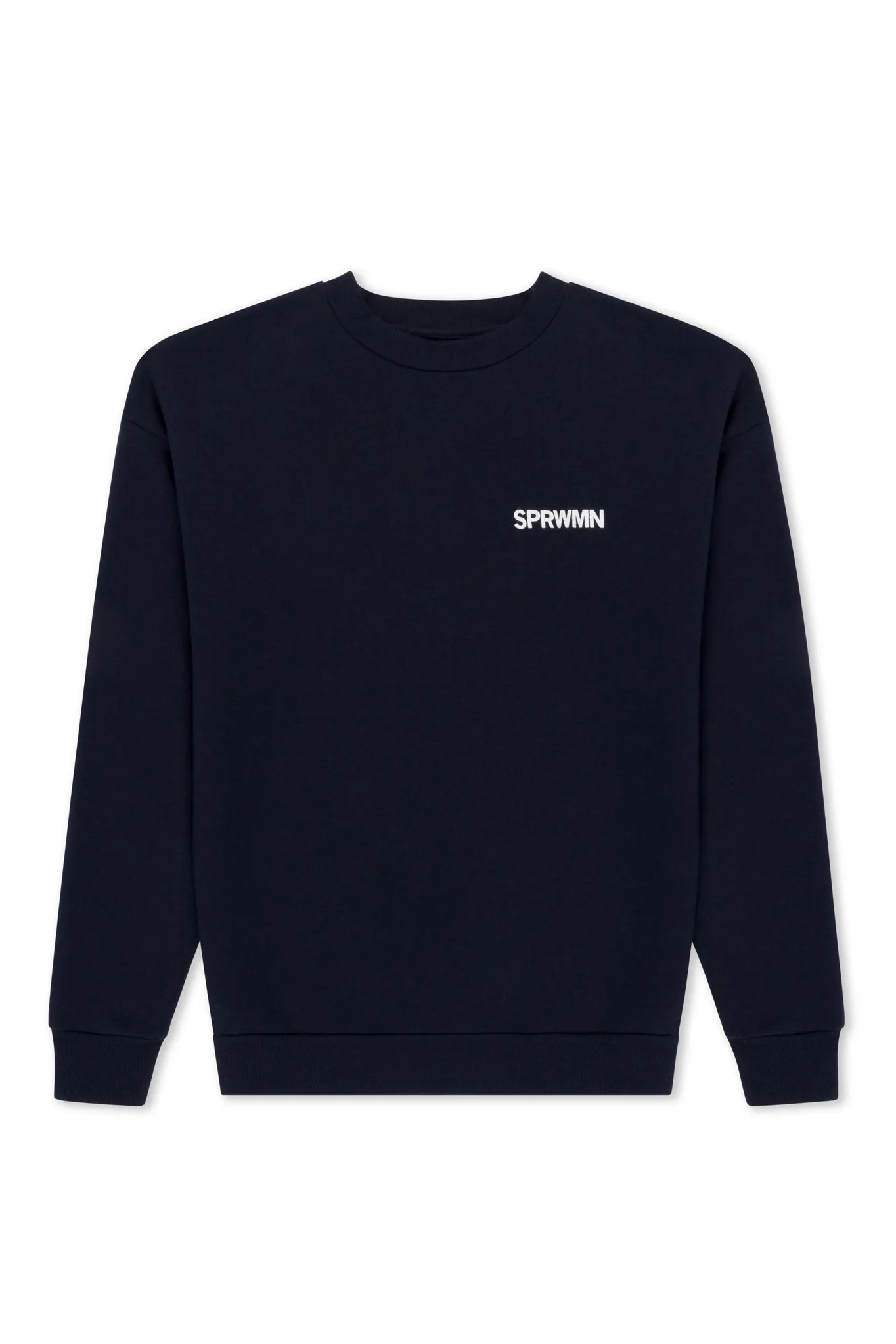 Navy Cotton Logo Sweatshirt