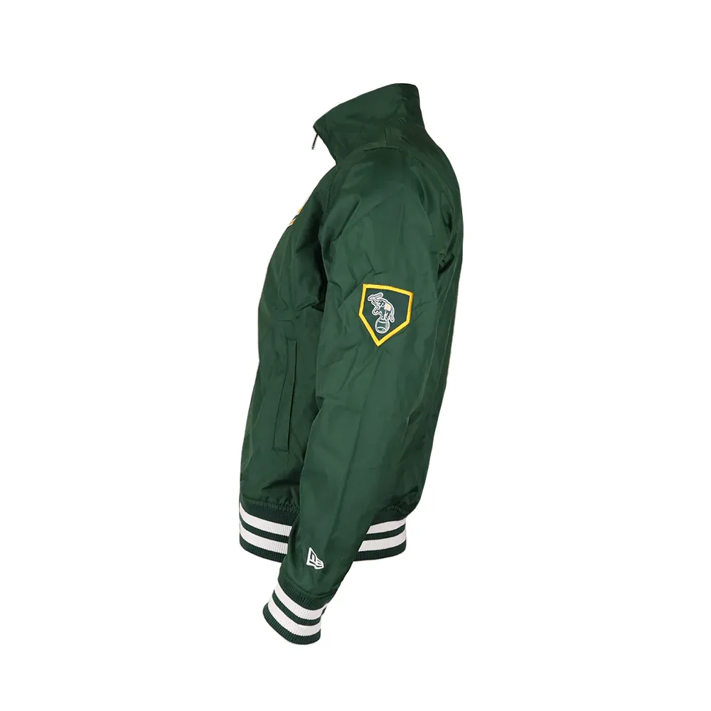 New Era Oakland Athletics Zip Up Jacket-Green