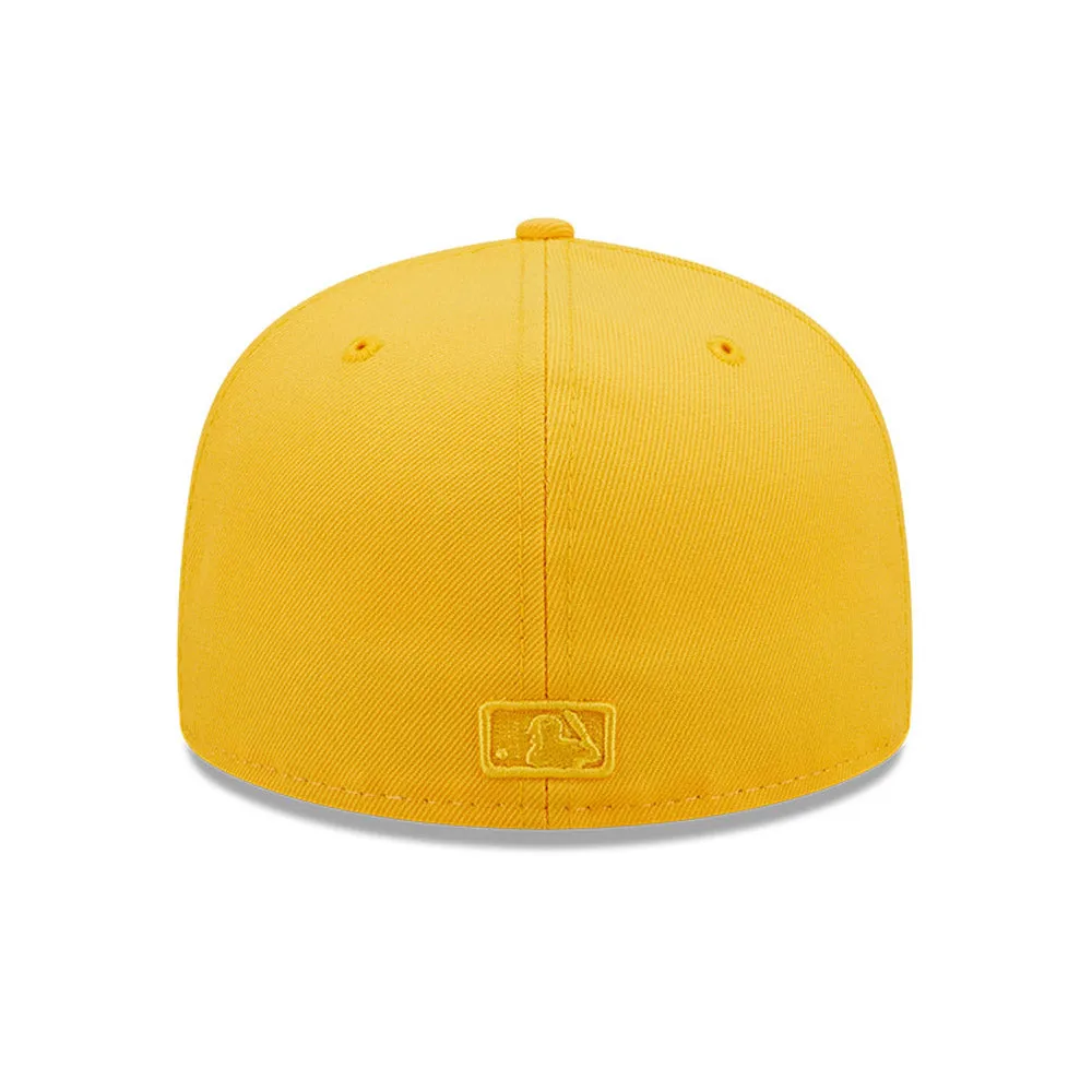 NEW ERA PITTSBURH PIRATES 2-TONE 59FIFTY FITTED HAT-YELLOW/CREAM