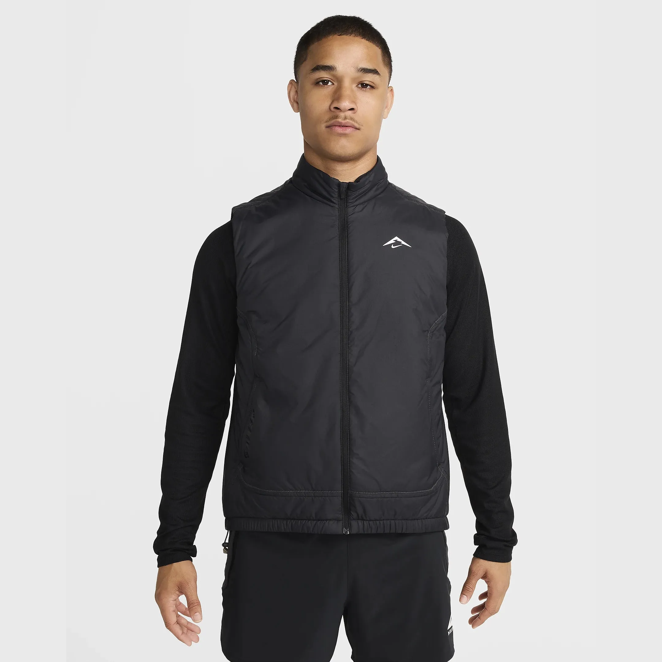 Nike Men's PrimaLoft Therma-FIT Trail Running Gilet Black / Summit White