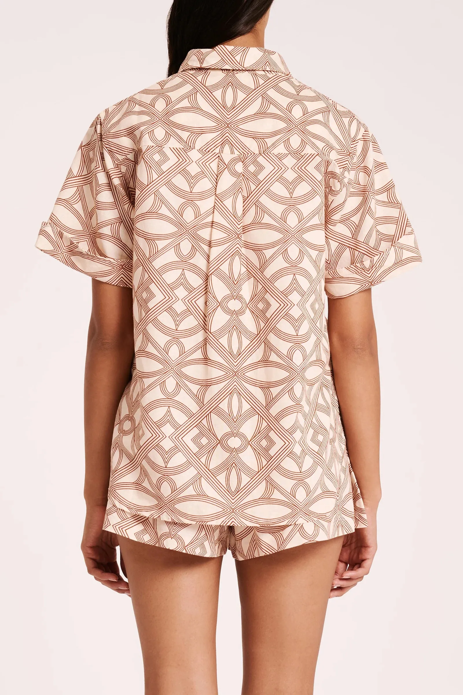 Nude Lucy | Shani Linen Shirt - Seville