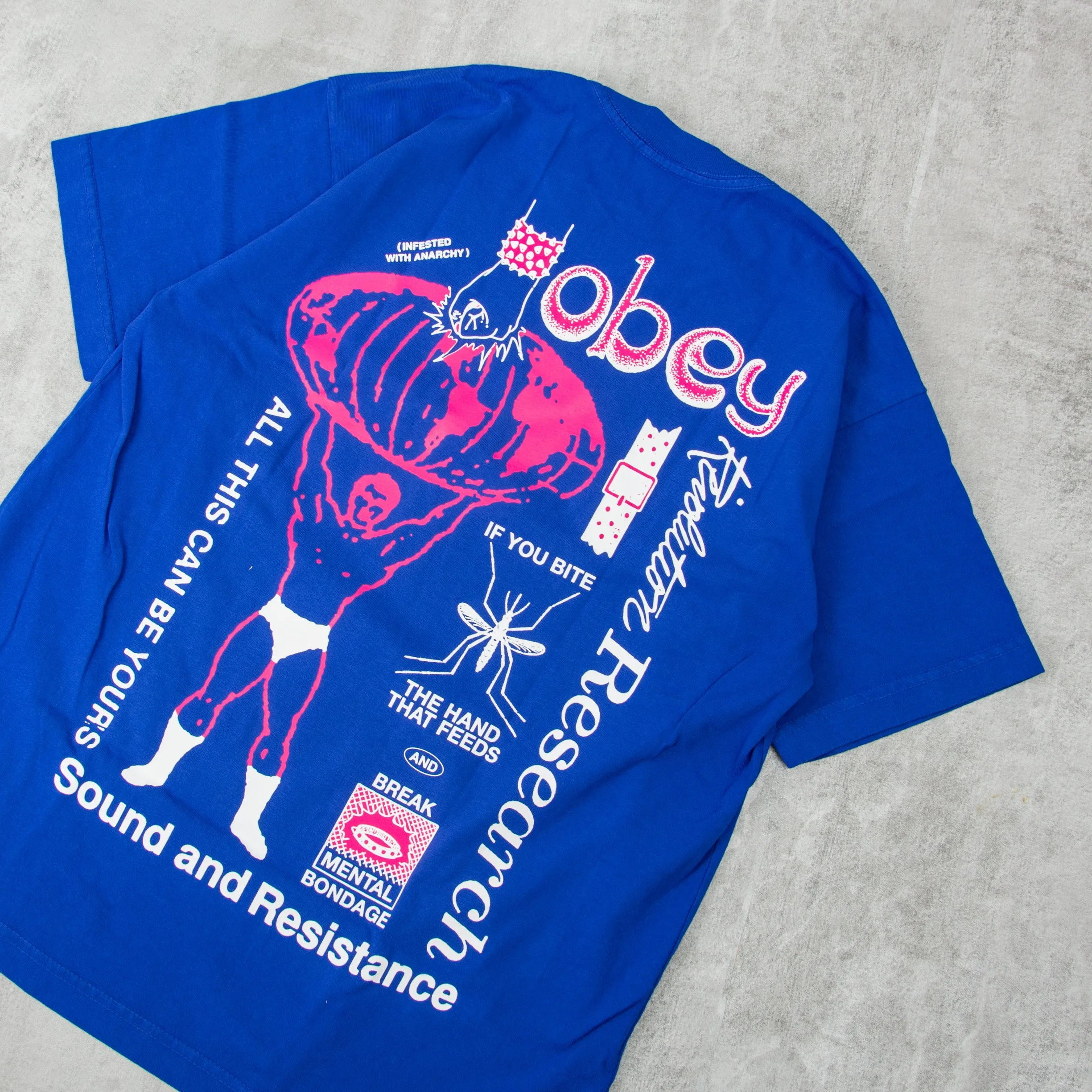 Obey Break Mental Bondage Tee - Surf Blue