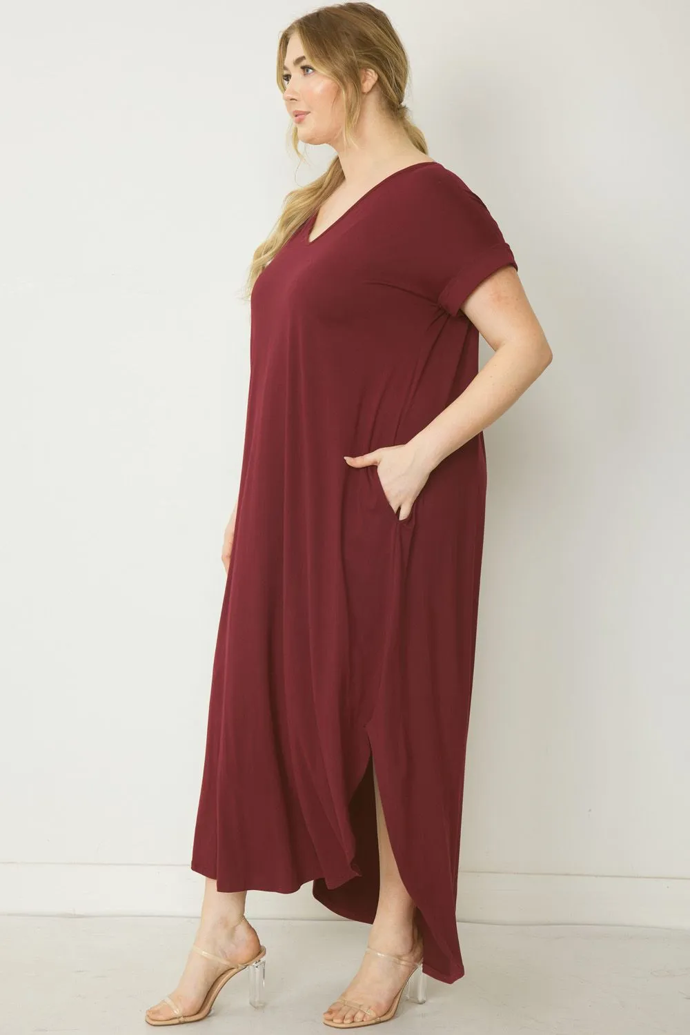 On The Go V-Neck Maxi Dress