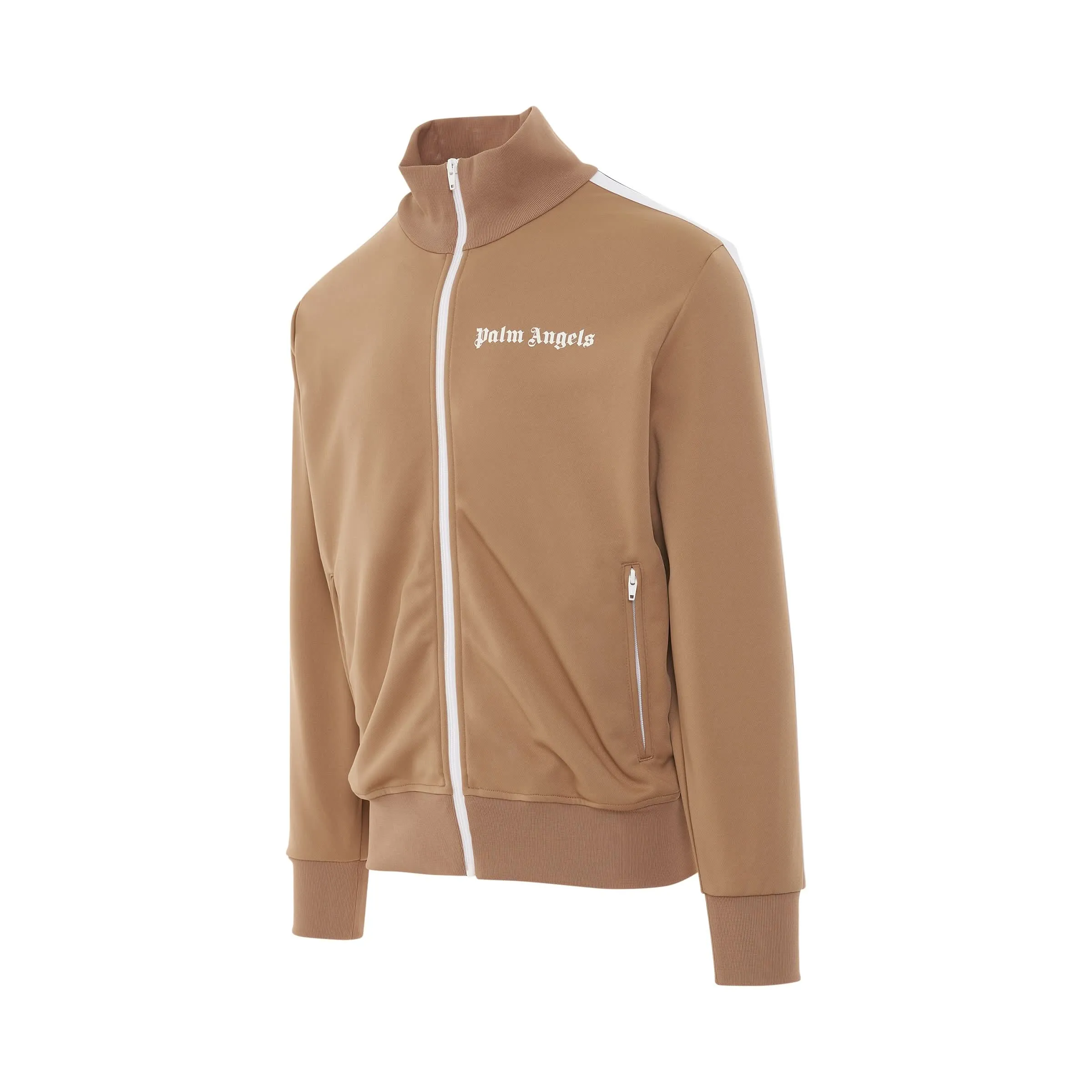 PA Classic Track Jacket in Beige/White