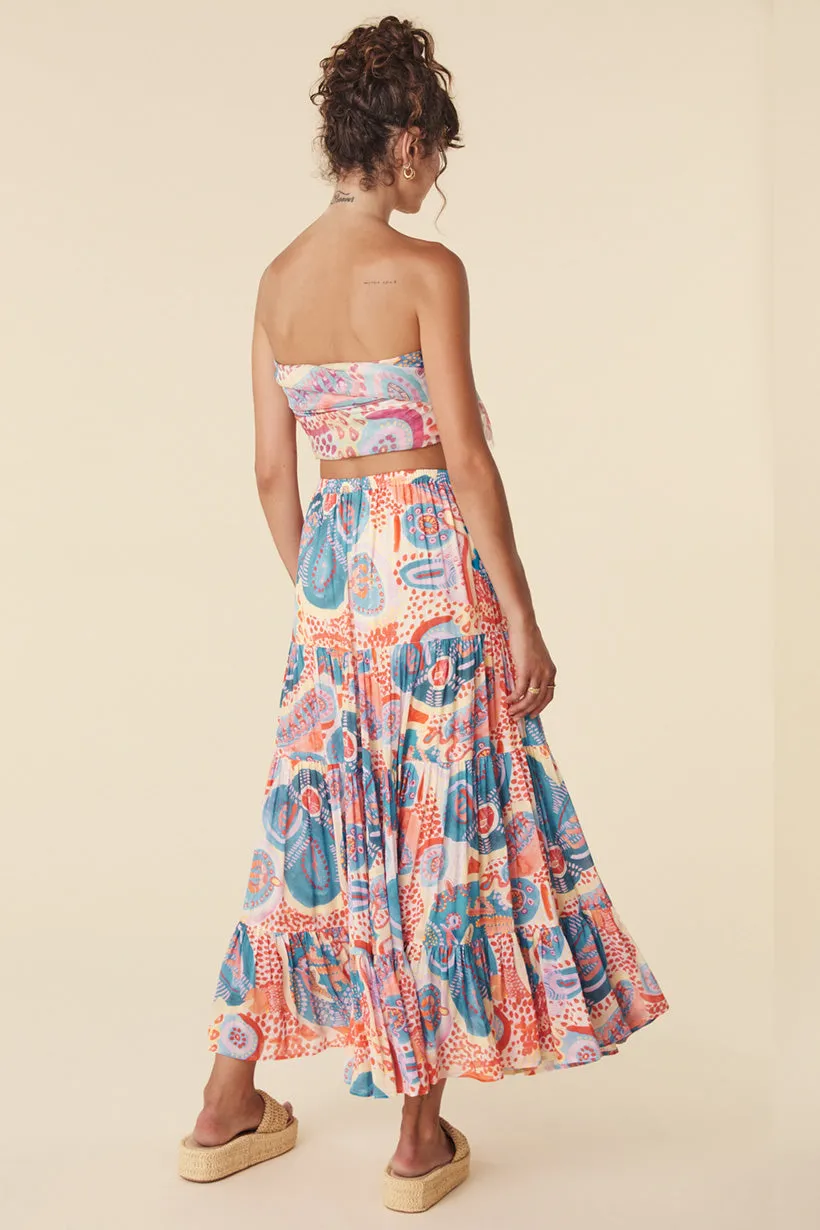 Patria Pia Tiered Maxi Skirt