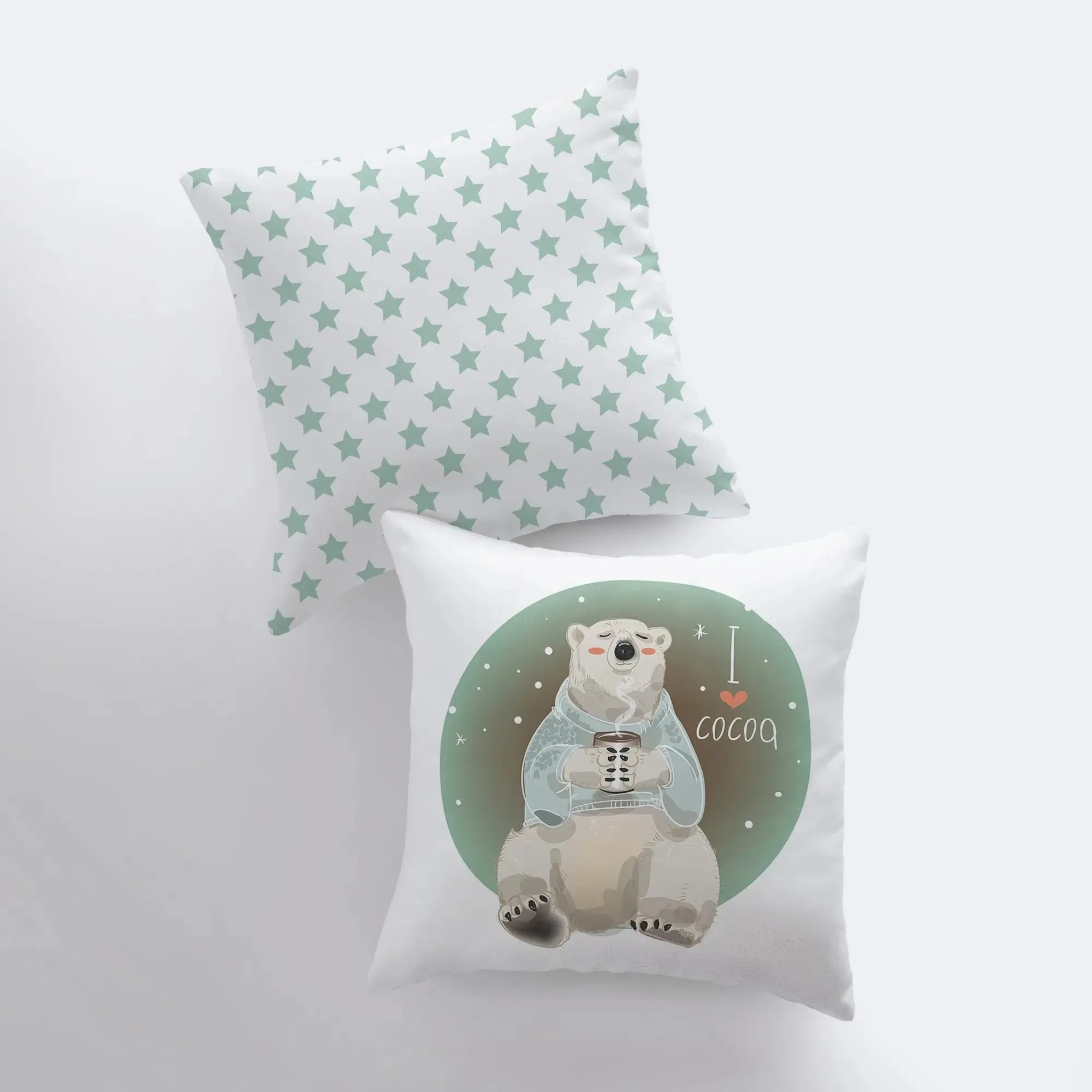 Polar Bear | Throw Pillow | Pillow Cover | Home Decor | Winter Décor | Home Decor Christmas | Christmas Gift | Dorm Room Decor | Mom Gift