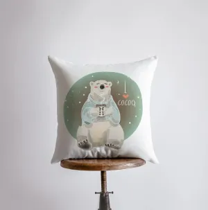 Polar Bear | Throw Pillow | Pillow Cover | Home Decor | Winter Décor | Home Decor Christmas | Christmas Gift | Dorm Room Decor | Mom Gift