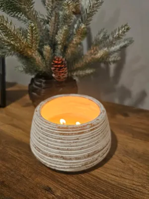 Pottery Bowl Soy Candle | New | Large Candle Bowl