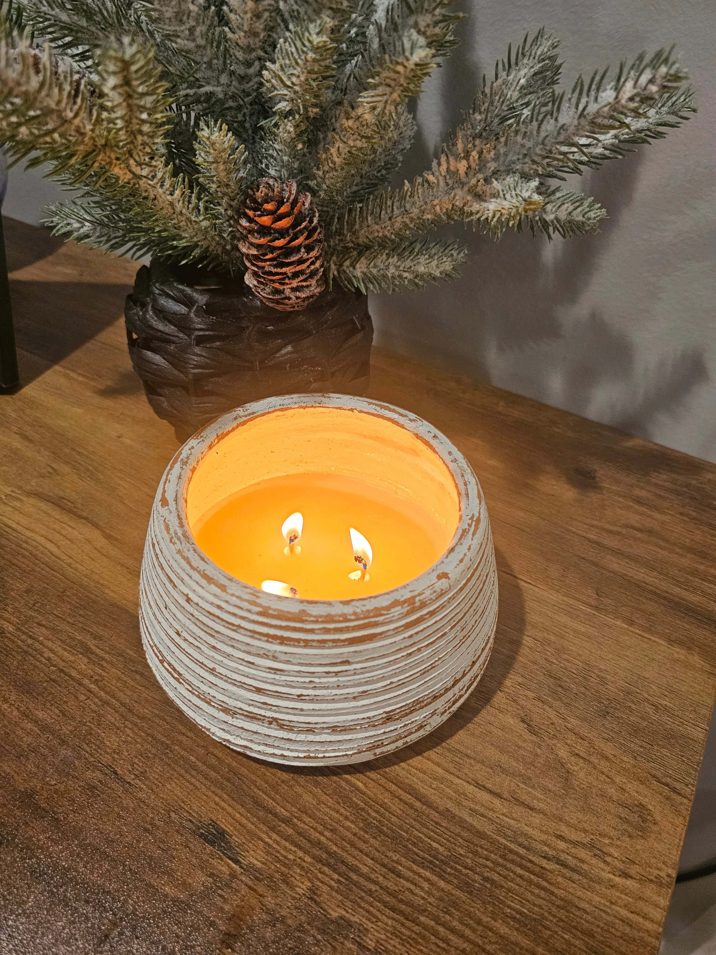 Pottery Bowl Soy Candle | New | Large Candle Bowl