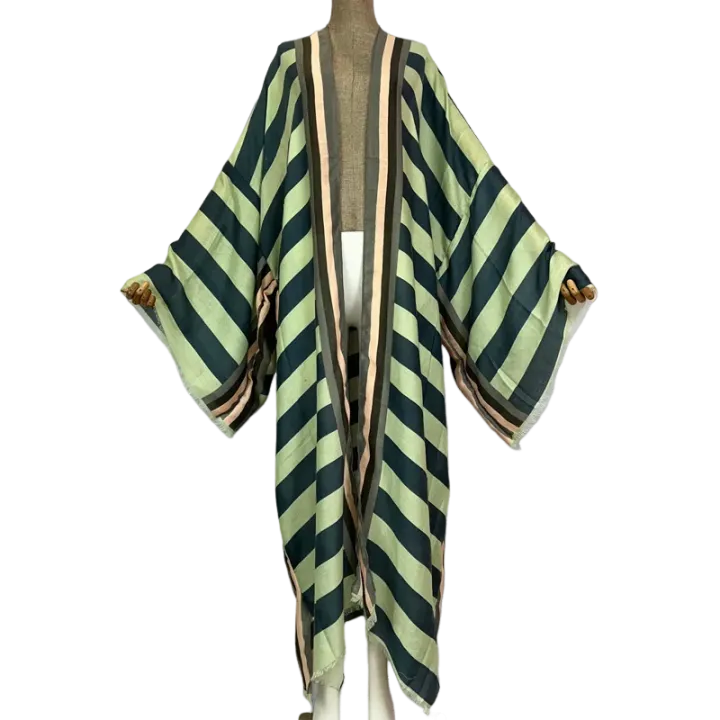 Pre Order: Elegant Striped Kimono Cardigan - WINI