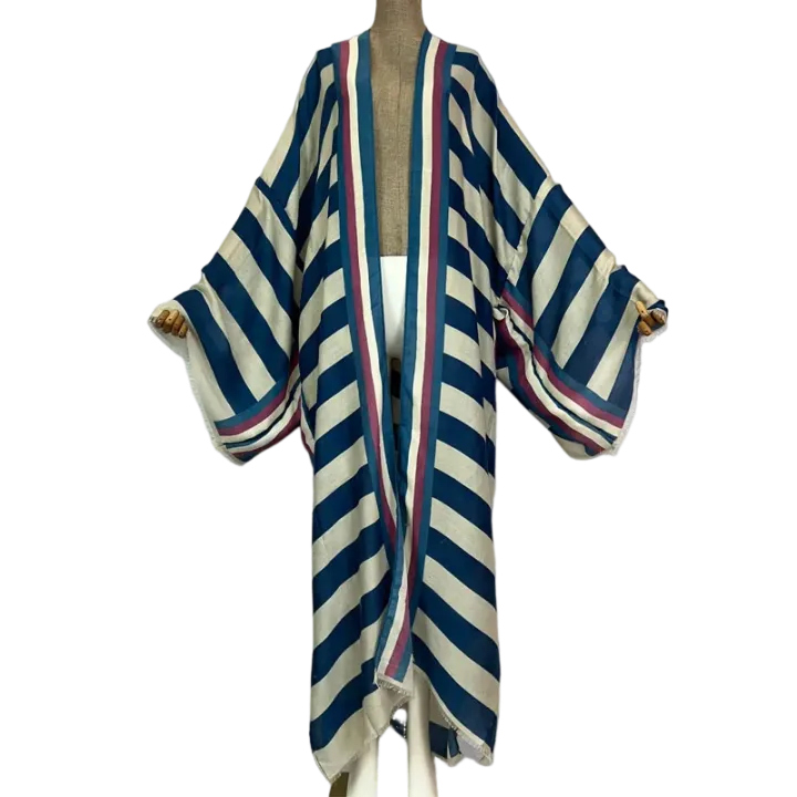 Pre Order: Elegant Striped Kimono Cardigan - WINI