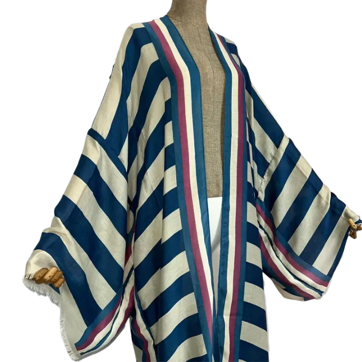 Pre Order: Elegant Striped Kimono Cardigan - WINI