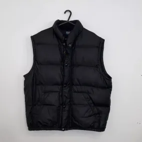 Preowned Vintage Polo Ralph Lauren Mens Down Puffer Gilet Size XL Black Body Warmer Logo.