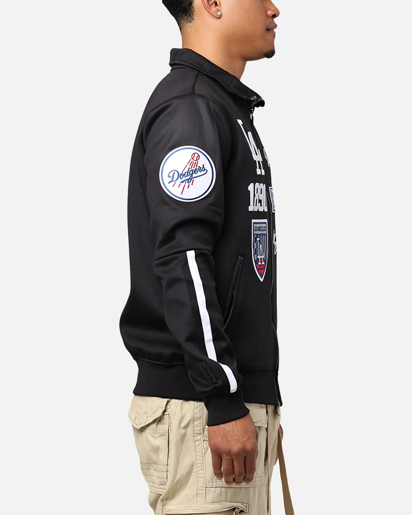 Pro Standard Los Angeles Dodgers Fast Lane Track Jacket Black