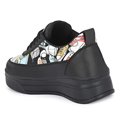 Prolific Women's Black Sneakers - 5 UK