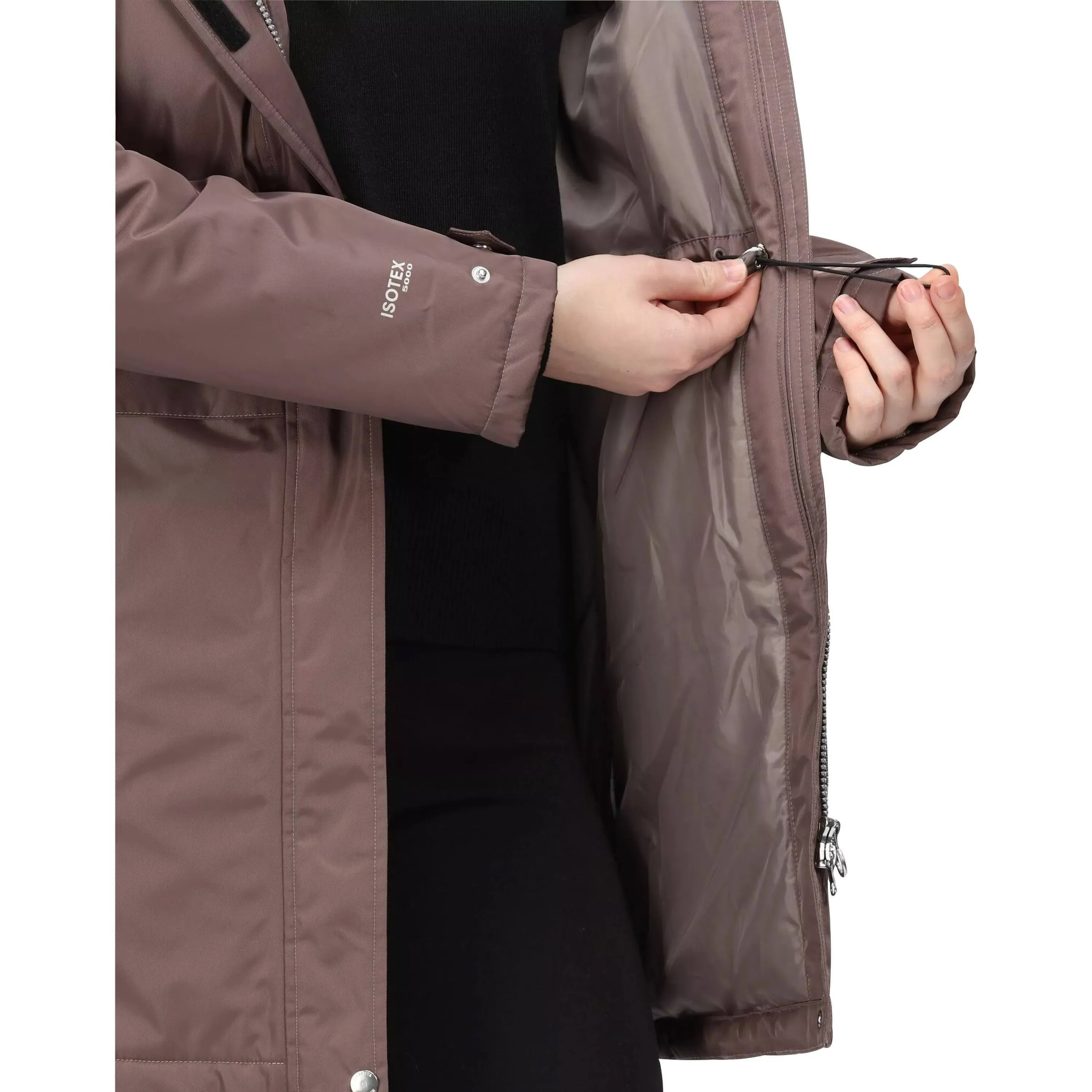 Regatta Lexis Waterproof Insulated Womens Parka Jacket - Brown