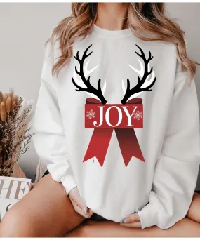 Reindeer Sweatshirt, Christmas Sweater, Christmas Deer Crewneck, reideer  vibes  Sweater, Women Xmas Sweater, Cute Christmas Sweater,