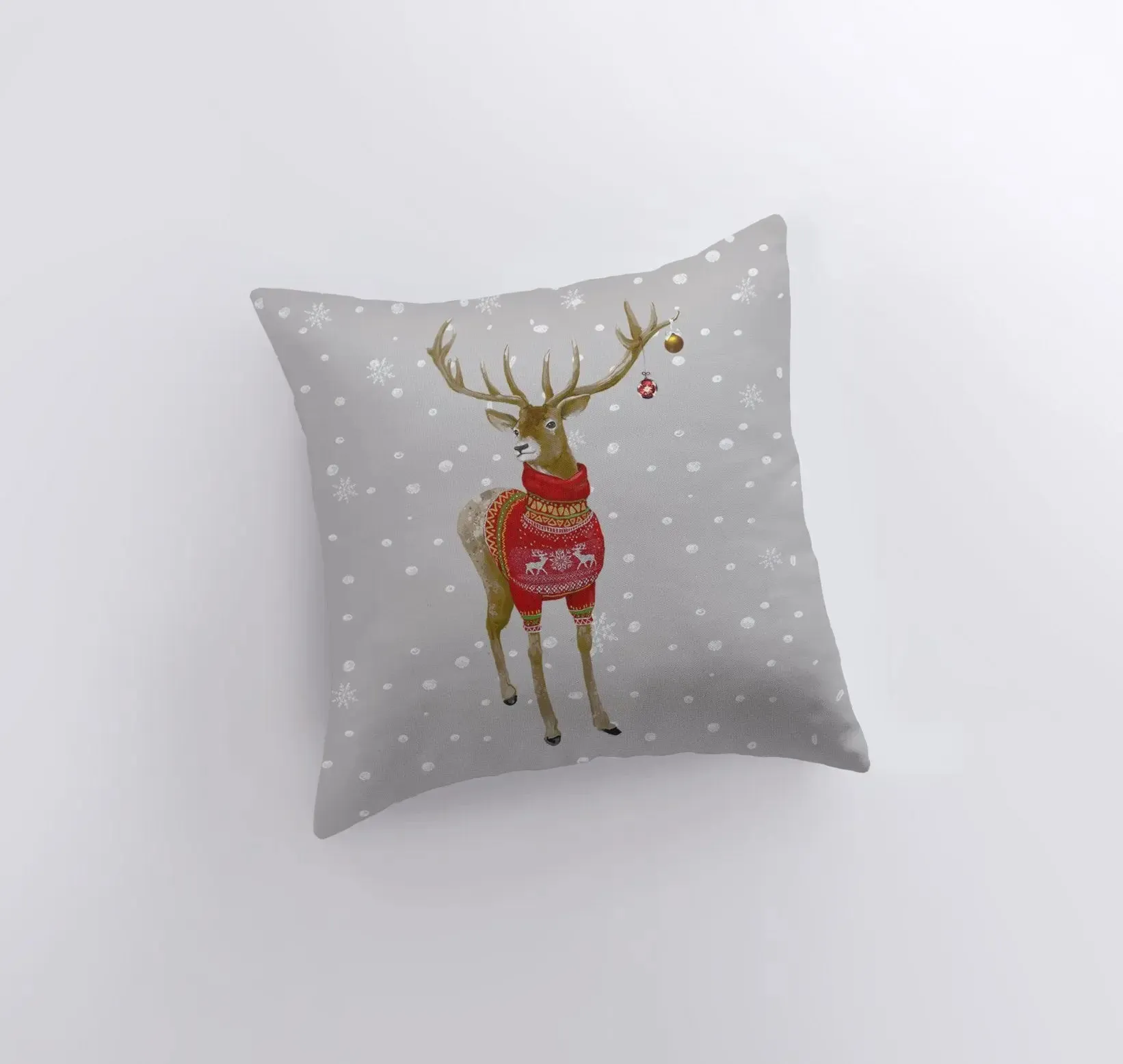 Reindeer | Throw Pillows | Christmas Pillow | Christmas Gift | Home Decor Modern | Christmas Throw Pillows | Christmas Home Decor | Mom Gift