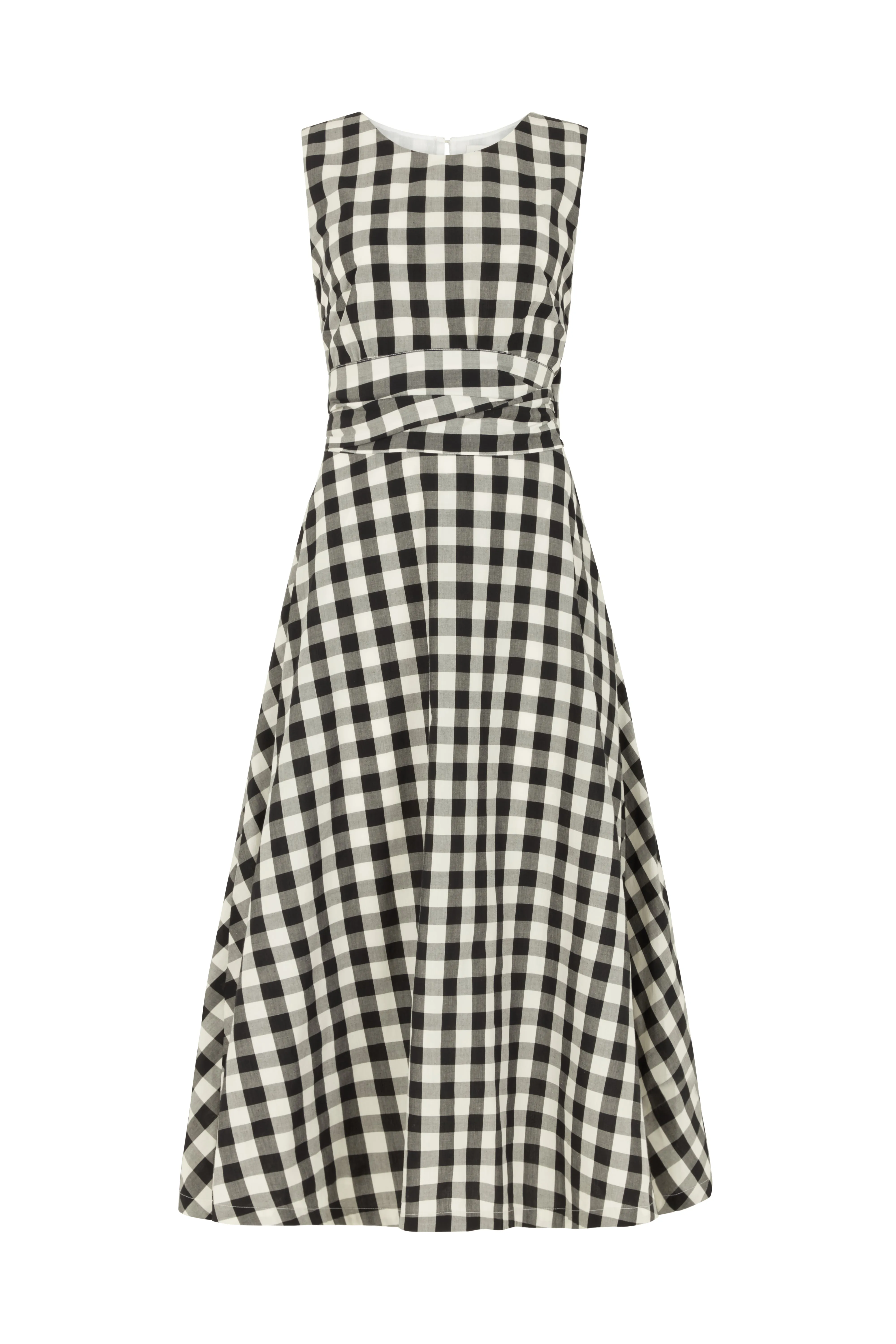 Roberta Monochrome Check Dress