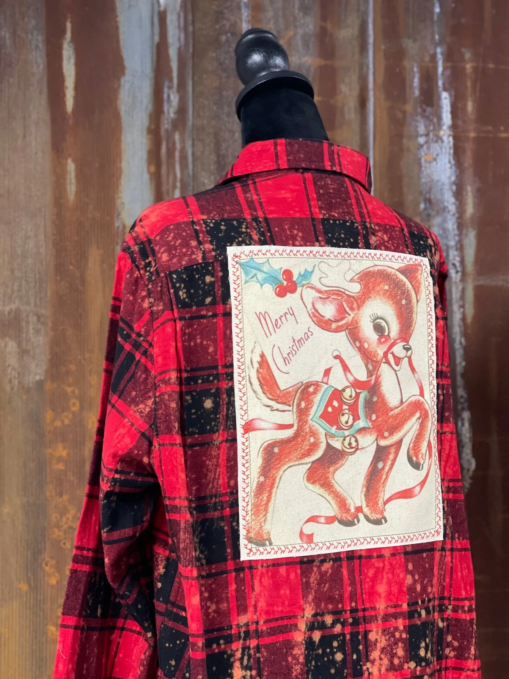 Rockin' Reindeer Flannel- LIMITED EDITION Red