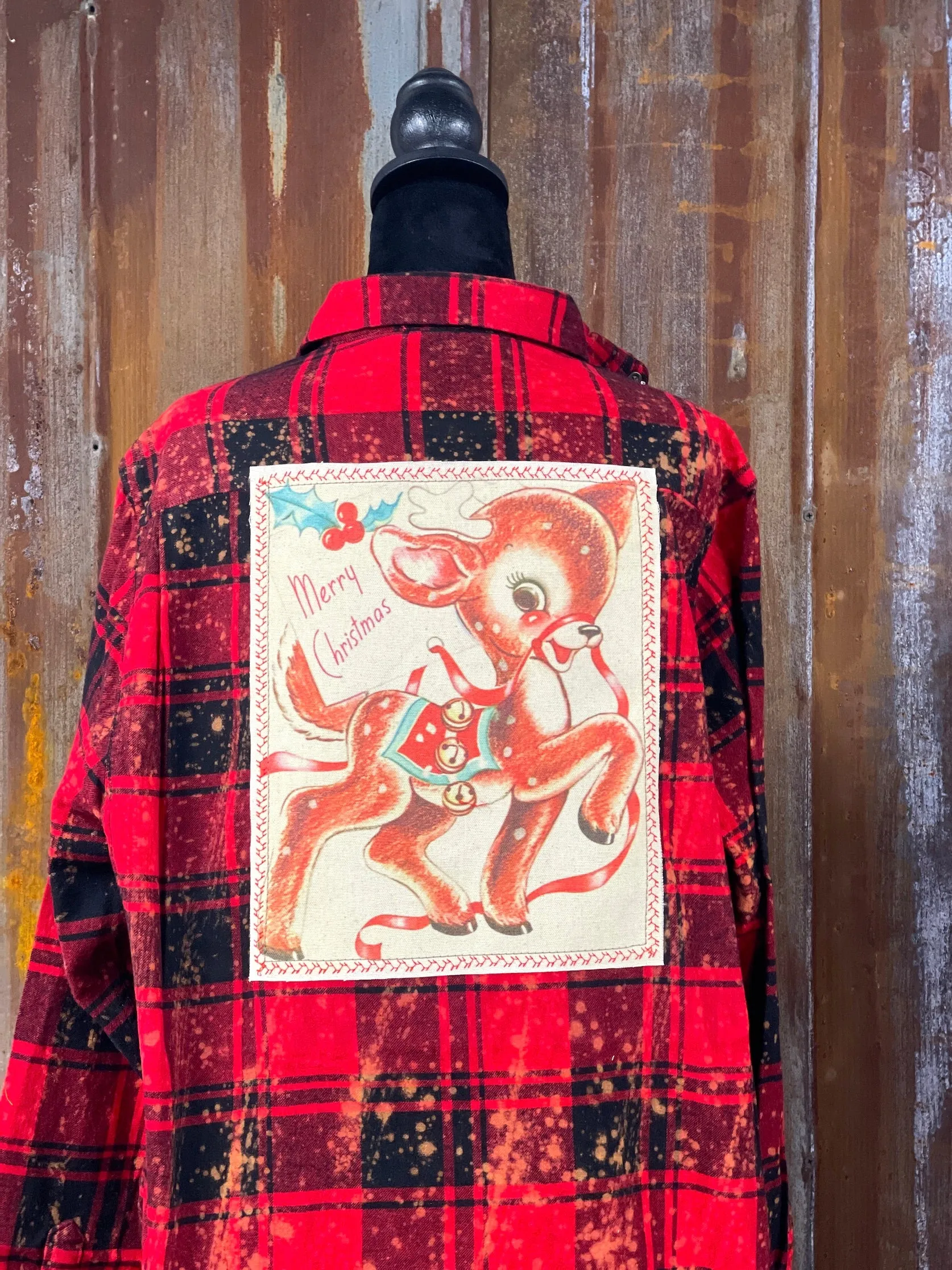 Rockin' Reindeer Flannel- LIMITED EDITION Red