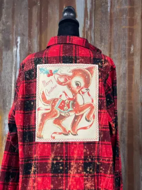 Rockin' Reindeer Flannel- LIMITED EDITION Red