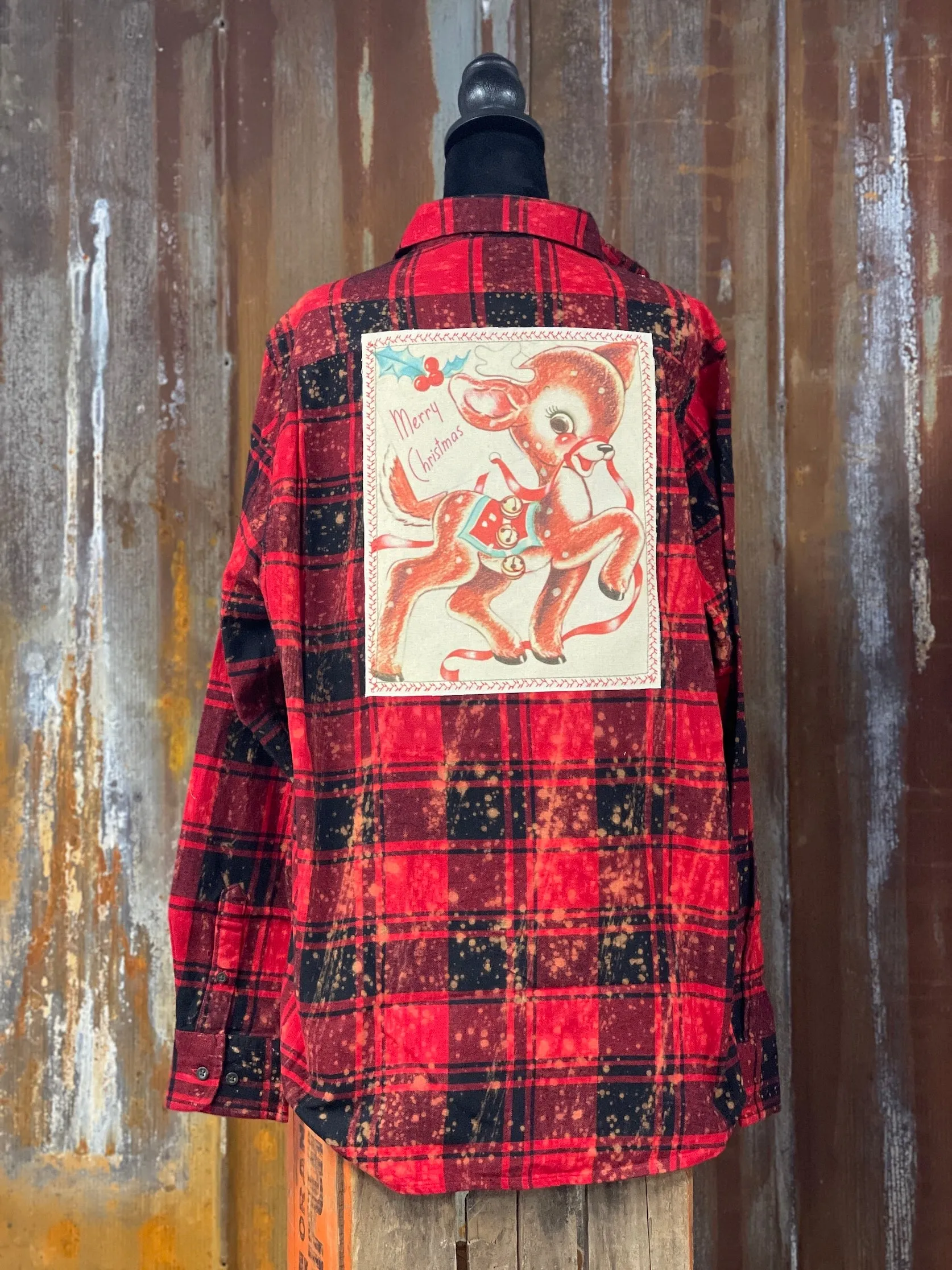 Rockin' Reindeer Flannel- LIMITED EDITION Red