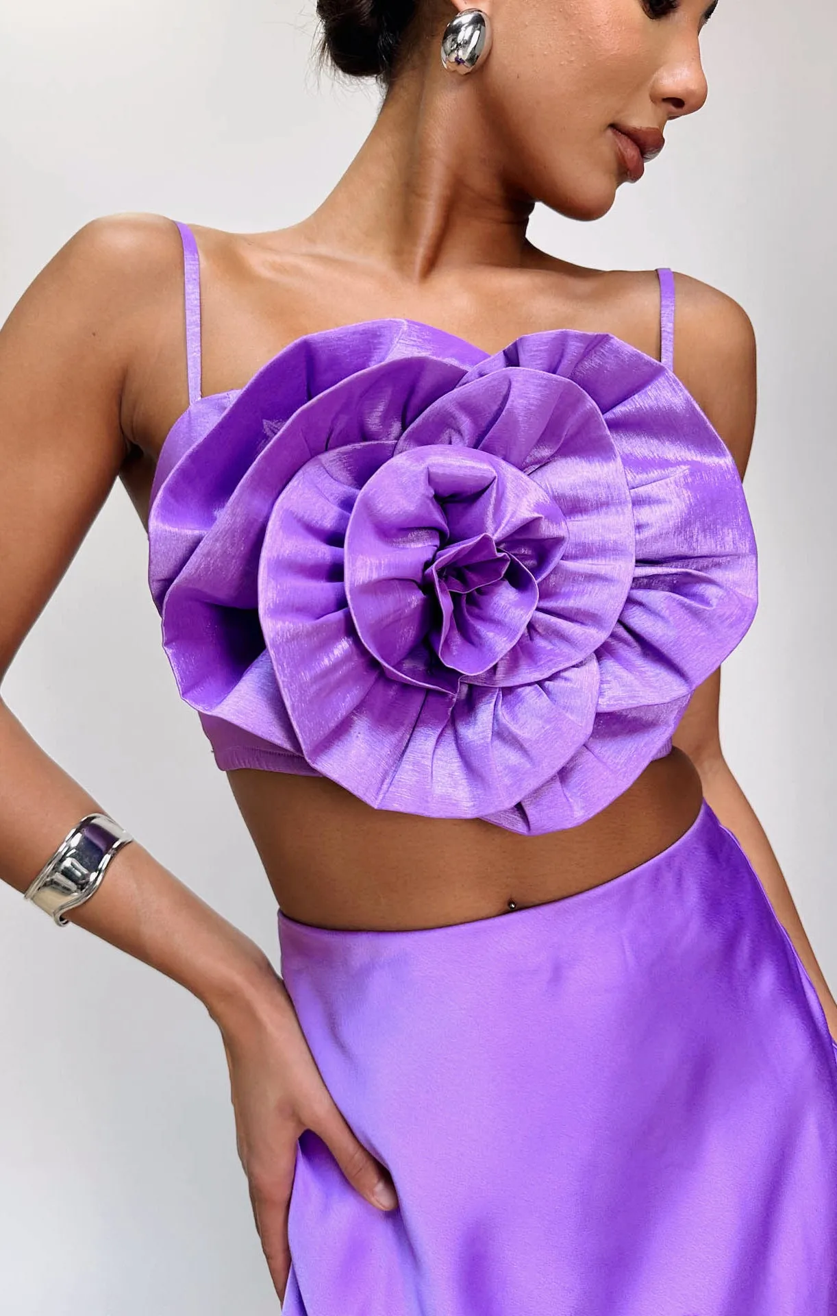 Rose Top ~ Violet Taffeta