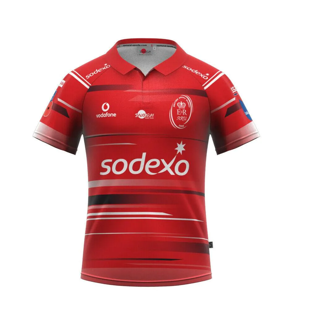 Samurai Mens Army Rugby Union Rugby Shirt