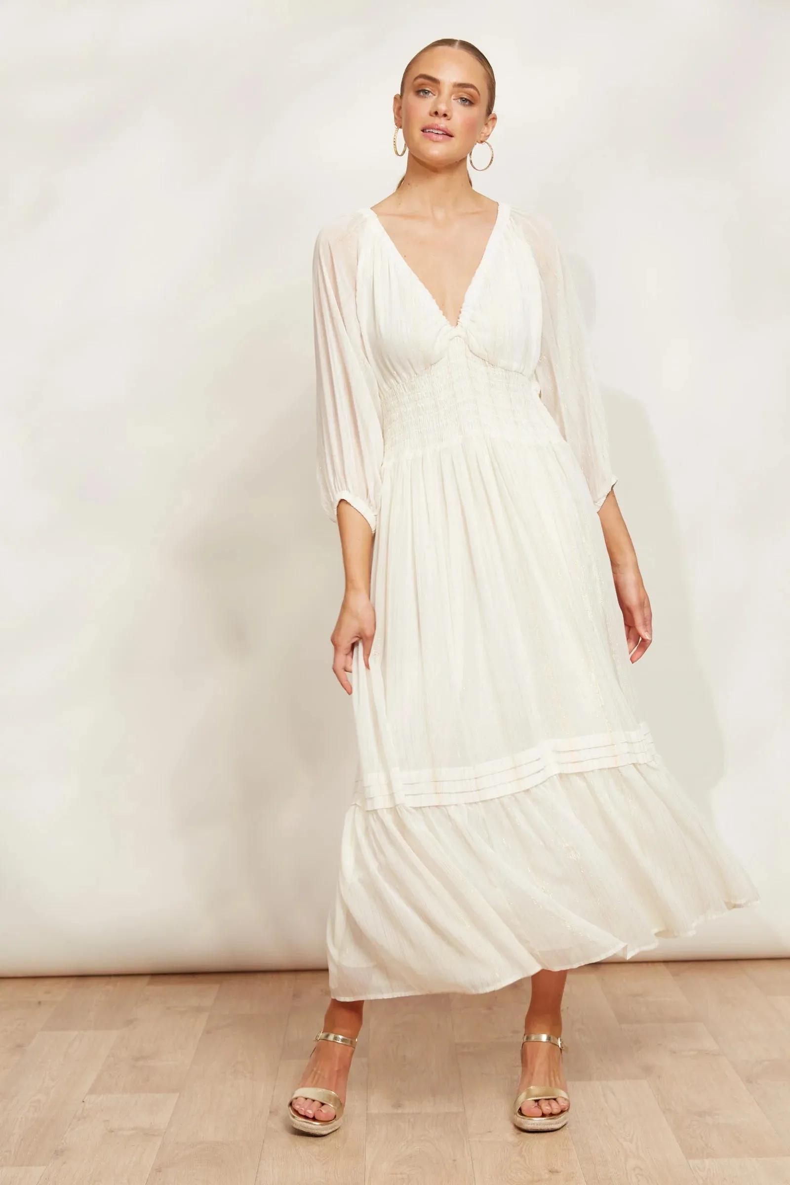 SERENO MAXI DRESS - PEARL