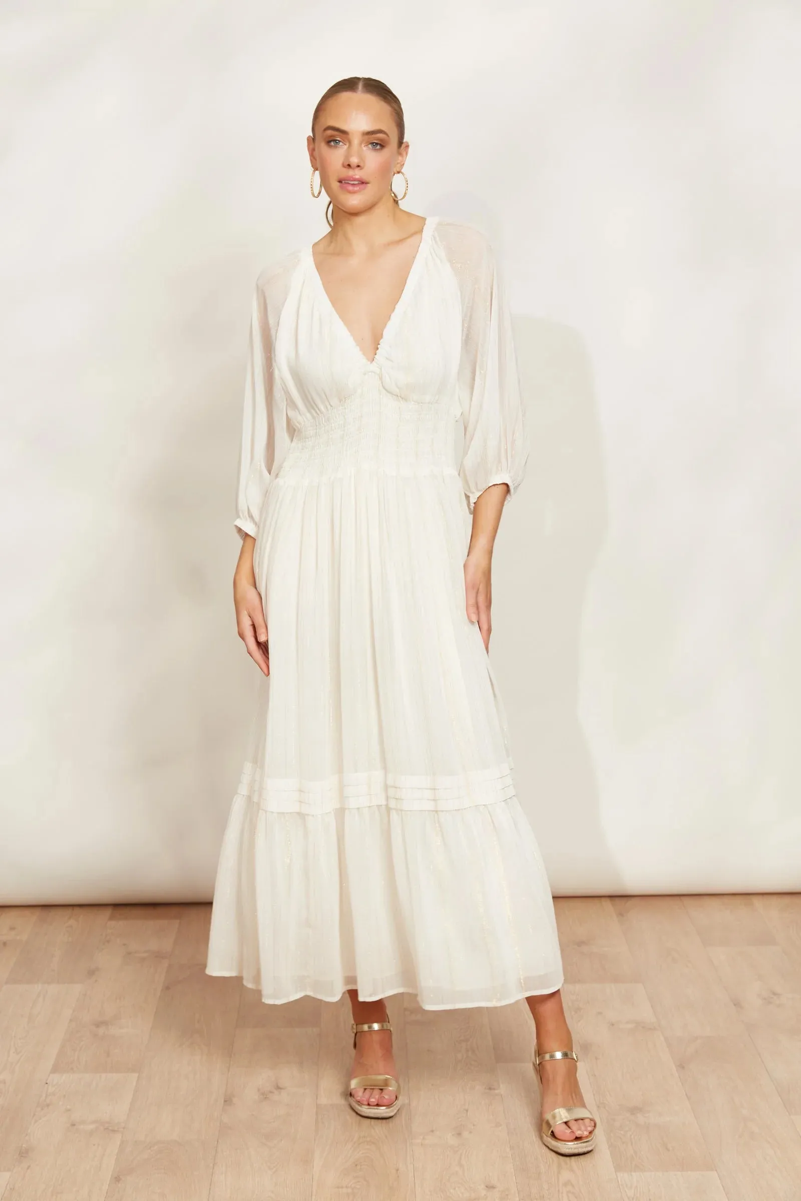 SERENO MAXI DRESS - PEARL