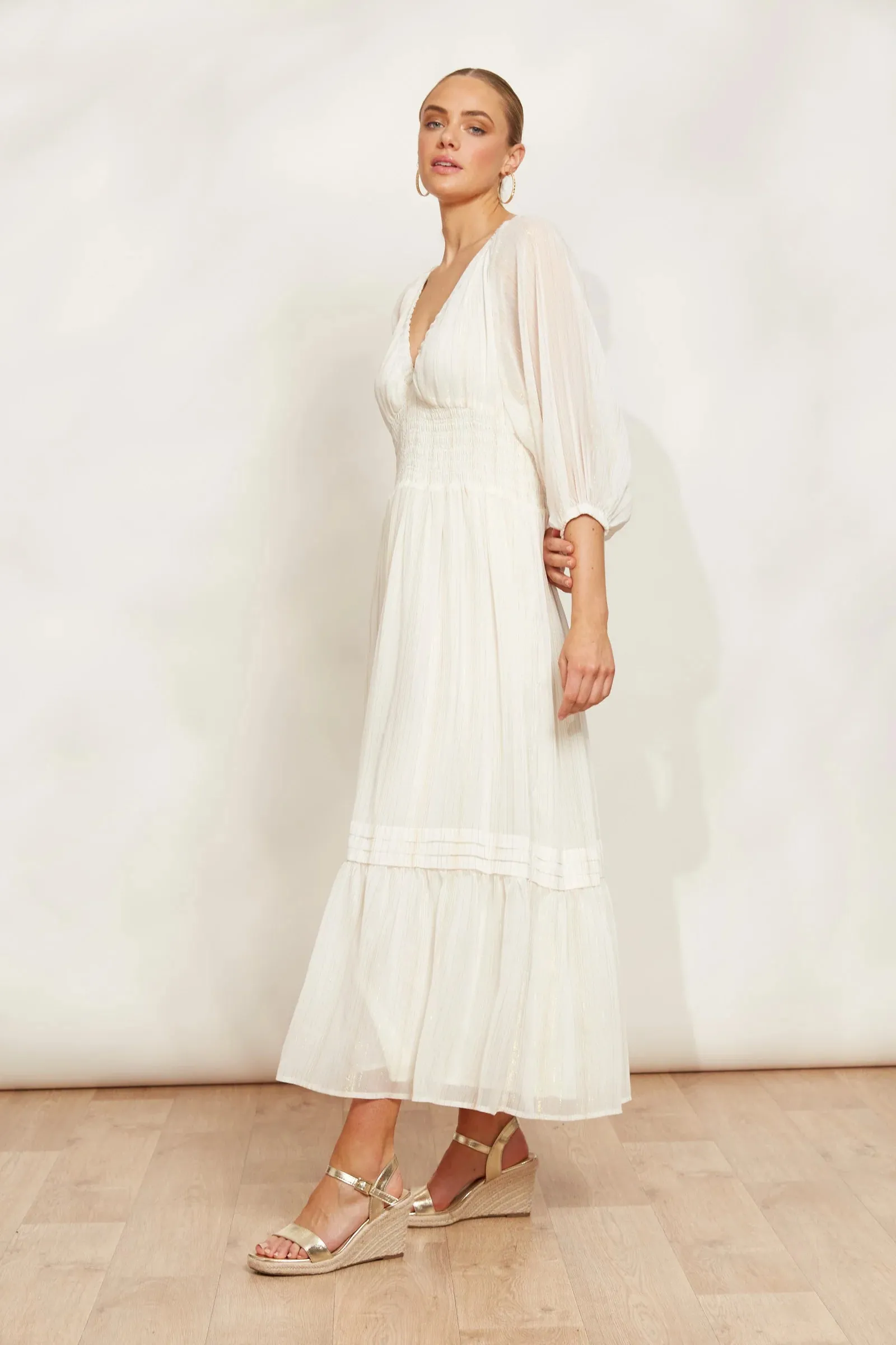 SERENO MAXI DRESS - PEARL