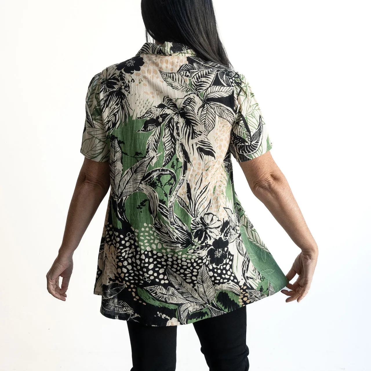 Short Sleeve Pocket Shirt by Orientique Australia - Nungwi - 22981