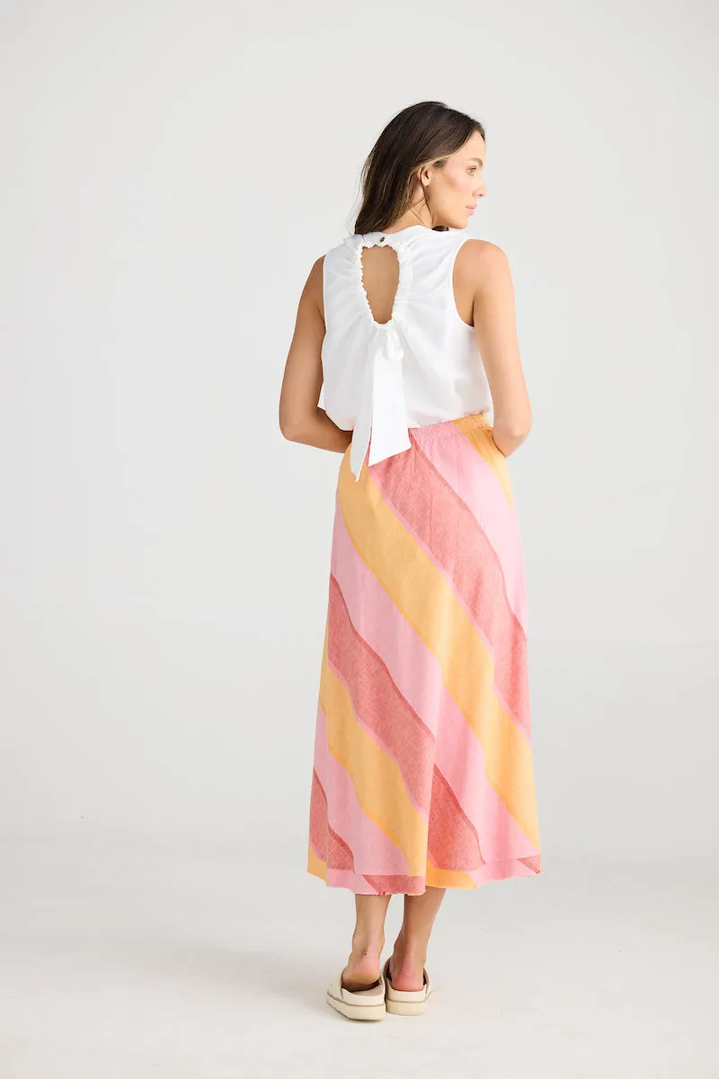 Sicily Skirt, Lisbon Stripe