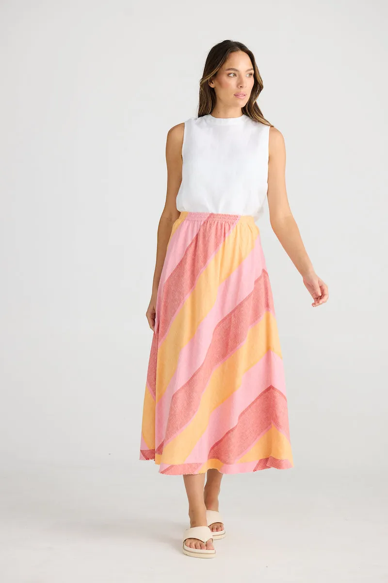 Sicily Skirt, Lisbon Stripe