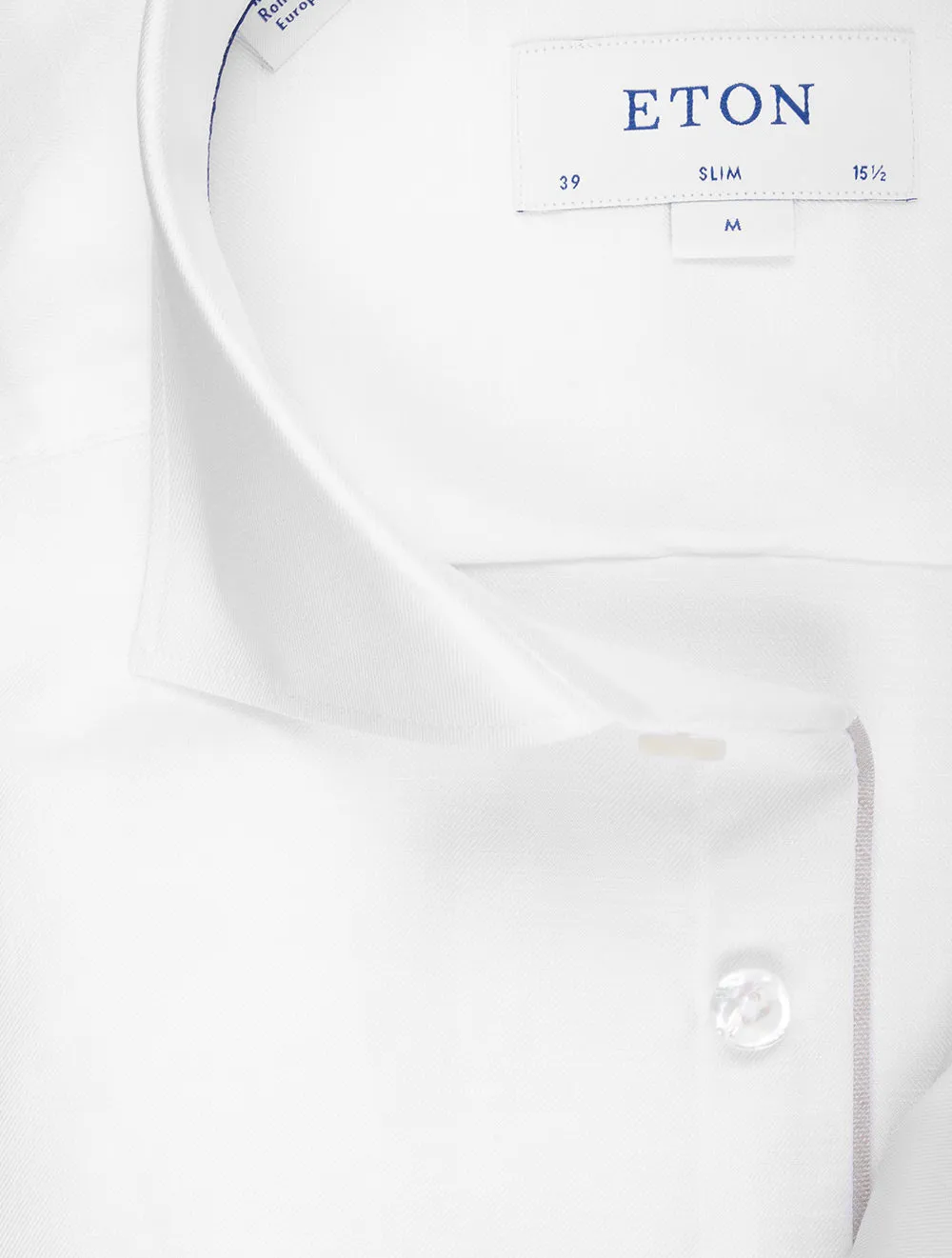 Slim Fit Cotton Linen Shirt White