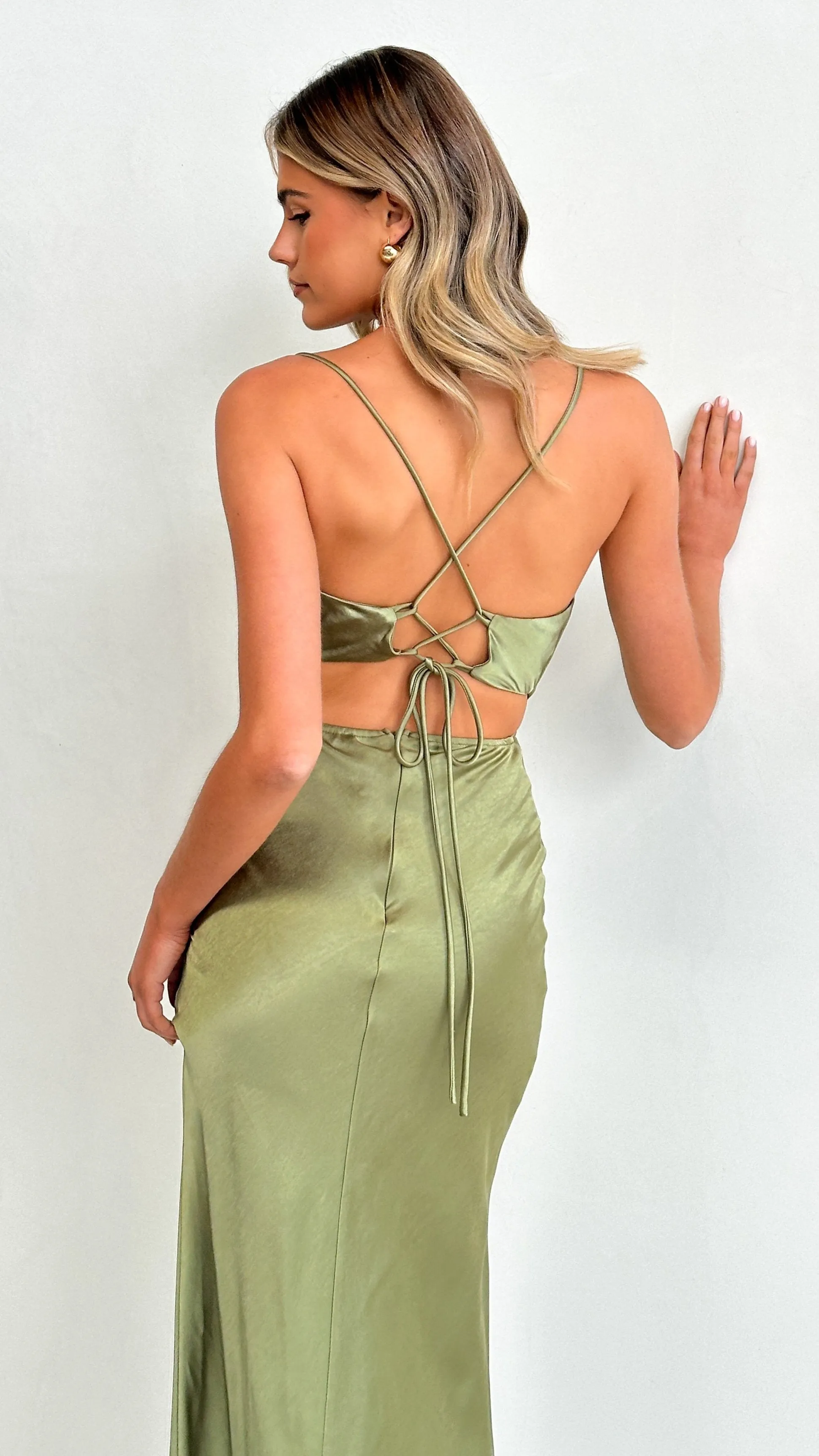 Sloan Midi Dress - Olive