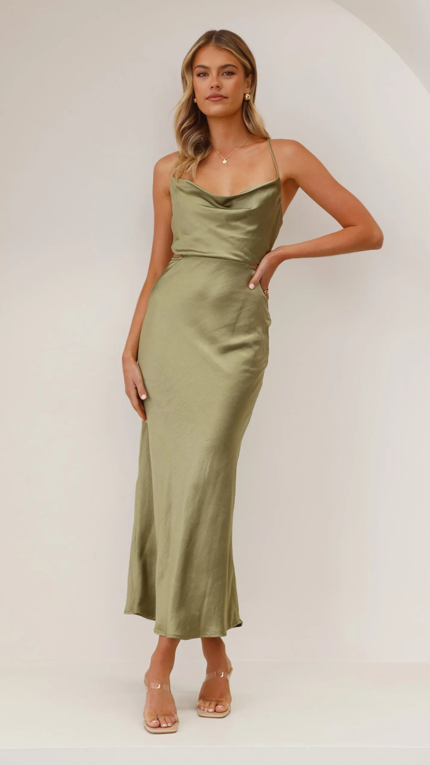 Sloan Midi Dress - Olive