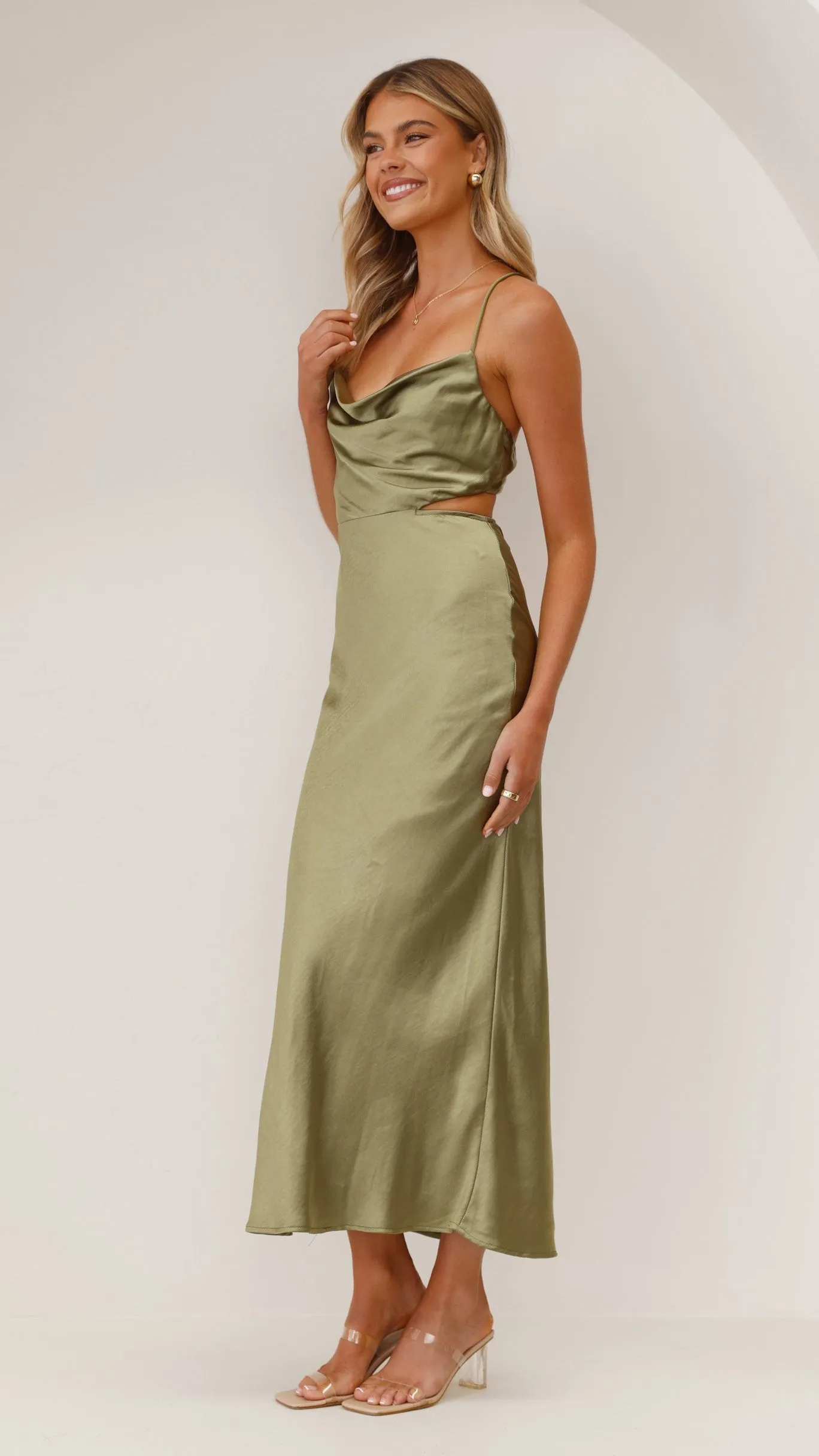 Sloan Midi Dress - Olive