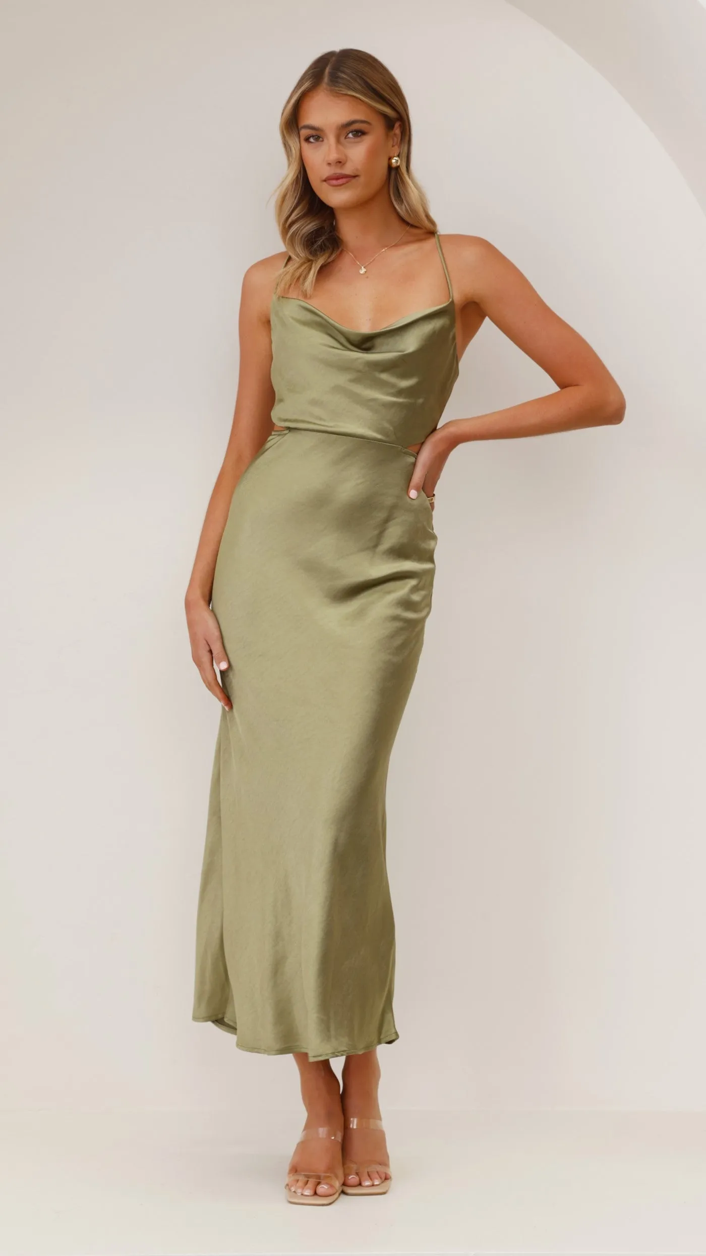 Sloan Midi Dress - Olive