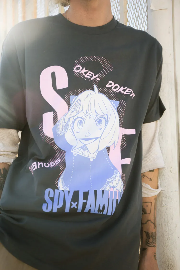 Spy x Family Anya Expression Tee - Petrol Blue