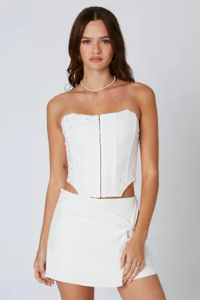 Stay With It Bustier White