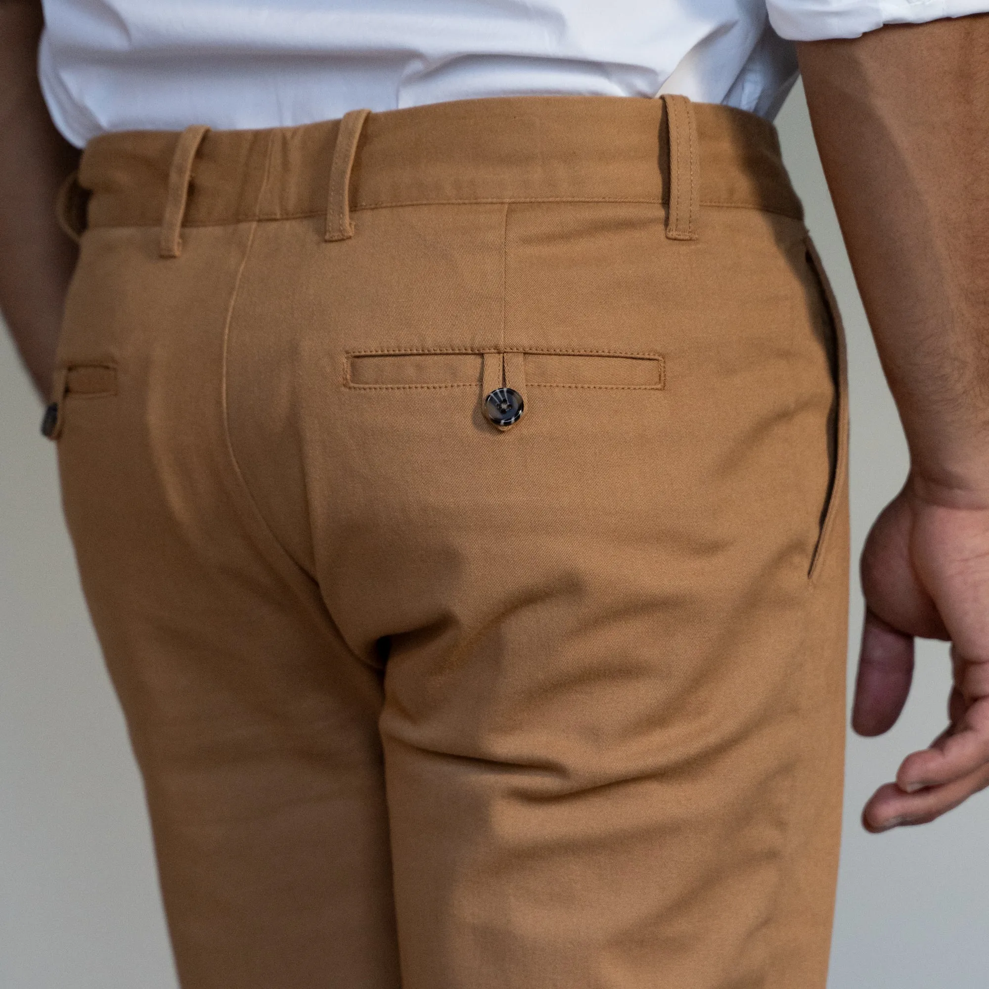 Stretch Chinos Slim Fit - Tobacco