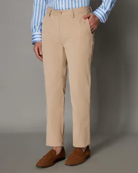 Stretch Corduroy Chinos - Beige