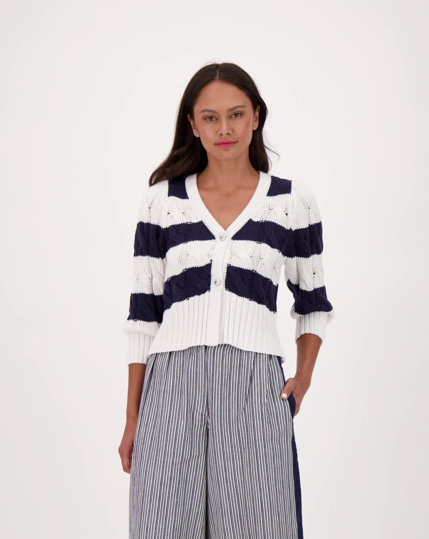 Striped Lightweight Cardigan