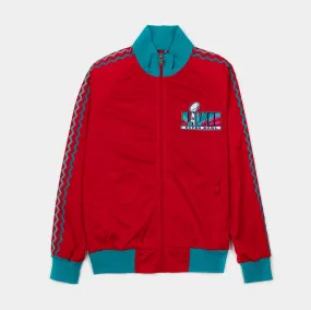 Super Bowl LVII Track Mens Jacket (Red/Tea)